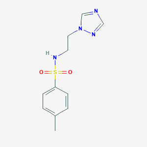 molecular formula C11H14N4O2S B359444 4-méthyl-N-[2-(1H-1,2,4-triazol-1-yl)éthyl]benzènesulfonamide CAS No. 142976-05-4