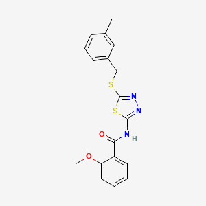 2-methoxy-N-{5-[(3-methylbenzyl)thio]-1,3,4-thiadiazol-2-yl}benzamide