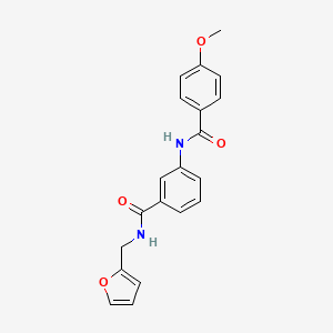 N-(2-furylmethyl)-3-[(4-methoxybenzoyl)amino]benzamide