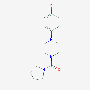 molecular formula C15H20FN3O B359447 (4-(4-Fluorophenyl)piperazin-1-yl)(pyrrolidin-1-yl)methanone CAS No. 941904-51-4