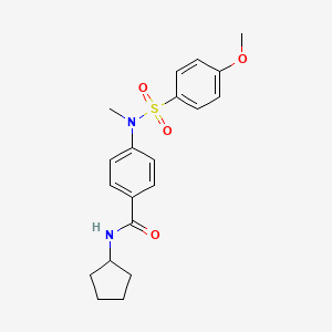 N-cyclopentyl-4-[[(4-methoxyphenyl)sulfonyl](methyl)amino]benzamide