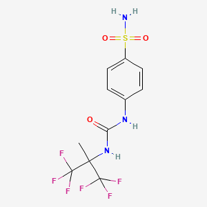 4-{[(1,1,1,3,3,3-Hexafluoro-2-methylpropan-2-yl)carbamoyl]amino}benzenesulfonamide