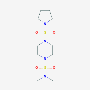 molecular formula C10H22N4O4S2 B359453 N,N-dimethyl-4-(1-pyrrolidinylsulfonyl)-1-piperazinesulfonamide CAS No. 941912-80-7