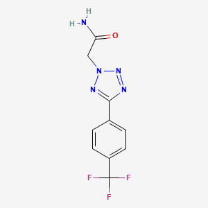 2-{5-[4-(trifluoromethyl)phenyl]-2H-tetrazol-2-yl}acetamide