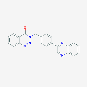 molecular formula C22H15N5O B3594586 3-[4-(2-quinoxalinyl)benzyl]-1,2,3-benzotriazin-4(3H)-one 