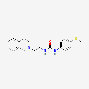 N-[2-(3,4-dihydro-2(1H)-isoquinolinyl)ethyl]-N'-[4-(methylthio)phenyl]urea