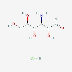 molecular formula C6H14ClNO5 B035946 3-氨基-3-脱氧-D-葡萄糖盐酸盐 CAS No. 57649-10-2