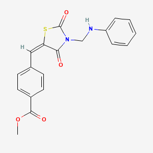 Methyl 4-{[(5E)-2,4-dioxo-3-[(phenylamino)methyl]-1,3-thiazolidin-5-ylidene]methyl}benzoate