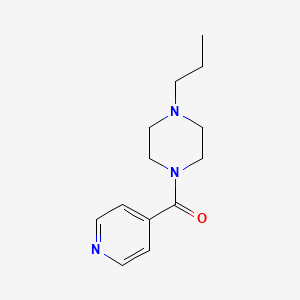 molecular formula C13H19N3O B3594614 (4-PROPYLPIPERAZINO)(4-PYRIDYL)METHANONE 