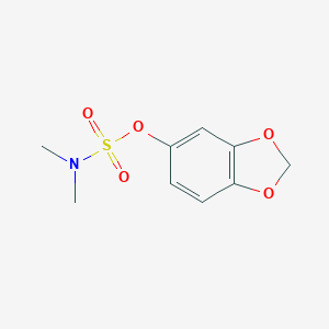 molecular formula C9H11NO5S B359464 1,3-benzodioxol-5-yl N,N-dimethylsulfamate CAS No. 890601-13-5