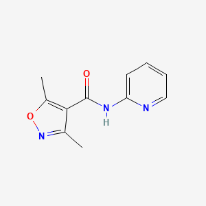 3,5-dimethyl-N-2-pyridinyl-4-isoxazolecarboxamide