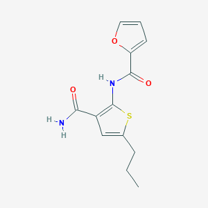 N-(3-carbamoyl-5-propylthiophen-2-yl)furan-2-carboxamide