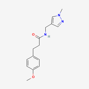 3-(4-methoxyphenyl)-N-[(1-methyl-1H-pyrazol-4-yl)methyl]propanamide