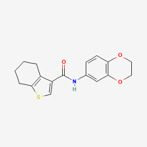 N-(2,3-dihydro-1,4-benzodioxin-6-yl)-4,5,6,7-tetrahydro-1-benzothiophene-3-carboxamide