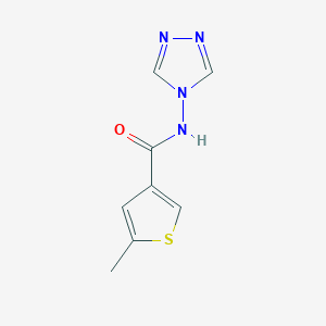 5-methyl-N-4H-1,2,4-triazol-4-yl-3-thiophenecarboxamide