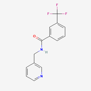 molecular formula C14H11F3N2O B3594761 N-(pyridin-3-ylmethyl)-3-(trifluoromethyl)benzamide 