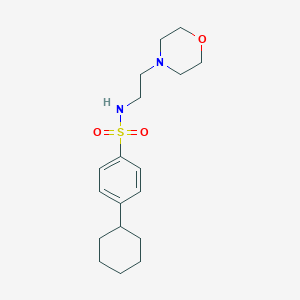 4-cyclohexyl-N-(2-morpholinoethyl)benzenesulfonamide