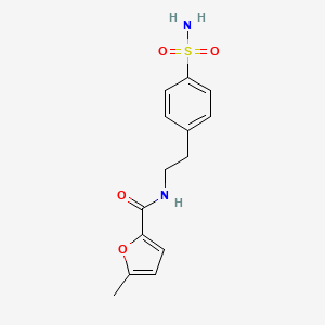 molecular formula C14H16N2O4S B3594810 5-methyl-N-[2-(4-sulfamoylphenyl)ethyl]furan-2-carboxamide 