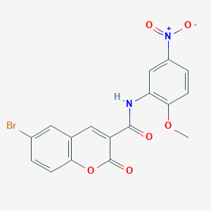 6-bromo-N-(2-methoxy-5-nitrophenyl)-2-oxo-2H-chromene-3-carboxamide