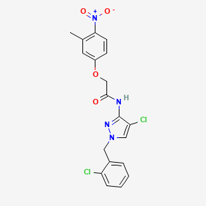 N-[4-chloro-1-(2-chlorobenzyl)-1H-pyrazol-3-yl]-2-(3-methyl-4-nitrophenoxy)acetamide