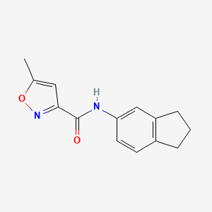 N-(2,3-dihydro-1H-inden-5-yl)-5-methyl-1,2-oxazole-3-carboxamide