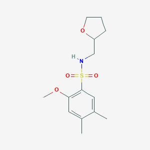 [(2-Methoxy-4,5-dimethylphenyl)sulfonyl](oxolan-2-ylmethyl)amine
