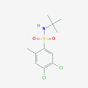 molecular formula C11H15Cl2NO2S B359491 N-(tert-butyl)-4,5-dichloro-2-methylbenzenesulfonamide CAS No. 886125-50-4