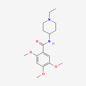 N-(1-ethyl-4-piperidinyl)-2,4,5-trimethoxybenzamide