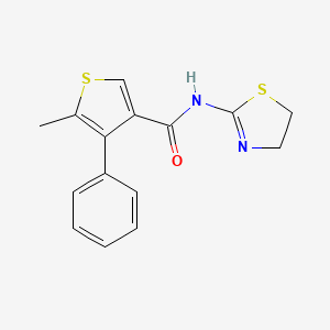 N-(4,5-dihydro-1,3-thiazol-2-yl)-5-methyl-4-phenyl-3-thiophenecarboxamide