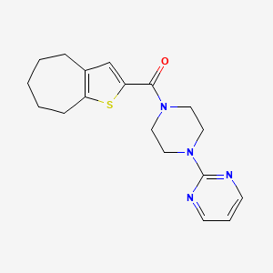 [4-(2-PYRIMIDINYL)PIPERAZINO](5,6,7,8-TETRAHYDRO-4H-CYCLOHEPTA[B]THIOPHEN-2-YL)METHANONE