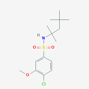 molecular formula C15H24ClNO3S B359495 4-chloro-3-methoxy-N-(1,1,3,3-tetramethylbutyl)benzenesulfonamide CAS No. 886125-75-3
