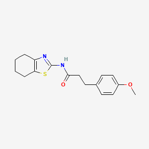 3-(4-methoxyphenyl)-N-(4,5,6,7-tetrahydro-1,3-benzothiazol-2-yl)propanamide