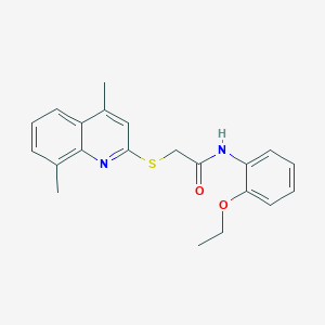 2-(4,8-dimethylquinolin-2-yl)sulfanyl-N-(2-ethoxyphenyl)acetamide