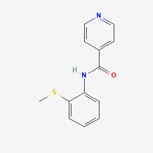 N-[2-(methylsulfanyl)phenyl]pyridine-4-carboxamide