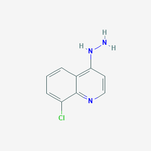 molecular formula C9H8ClN3 B3594986 Quinoline, 8-chloro-4-hydrazinyl- CAS No. 68500-32-3