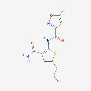 N-[3-(aminocarbonyl)-5-propyl-2-thienyl]-5-methyl-3-isoxazolecarboxamide