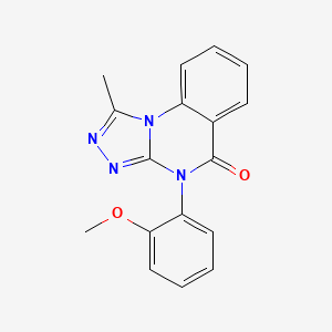 molecular formula C17H14N4O2 B3595016 4-(2-methoxyphenyl)-1-methyl[1,2,4]triazolo[4,3-a]quinazolin-5(4H)-one 