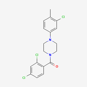 [4-(3-Chloro-4-methylphenyl)piperazin-1-yl]-(2,4-dichlorophenyl)methanone