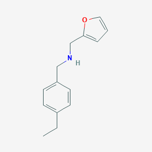 molecular formula C14H17NO B359504 (4-Ethyl-benzyl)-furan-2-ylmethyl-amine CAS No. 510723-67-8