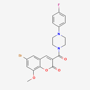 6-Bromo-3-{[4-(4-fluorophenyl)piperazinyl]carbonyl}-8-methoxychromen-2-one