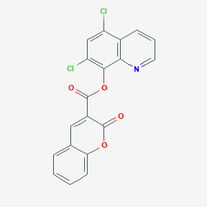 molecular formula C19H9Cl2NO4 B3595059 (5,7-Dichloroquinolin-8-yl) 2-oxochromene-3-carboxylate CAS No. 823827-75-4