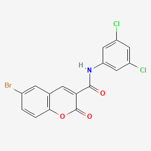 6-bromo-N-(3,5-dichlorophenyl)-2-oxochromene-3-carboxamide