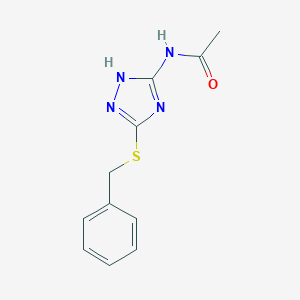 molecular formula C11H12N4OS B359508 N-[5-(benzylsulfanyl)-4H-1,2,4-triazol-3-yl]acetamide CAS No. 37634-04-1