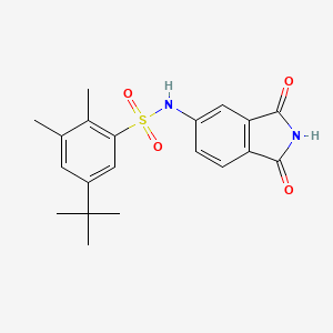 5-tert-butyl-N-(1,3-dioxoisoindol-5-yl)-2,3-dimethylbenzenesulfonamide