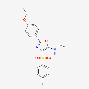 2-(4-ethoxyphenyl)-N-ethyl-4-[(4-fluorophenyl)sulfonyl]-1,3-oxazol-5-amine