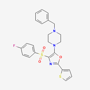 1-Benzyl-4-{4-[(4-fluorophenyl)sulfonyl]-2-(thiophen-2-yl)-1,3-oxazol-5-yl}piperazine