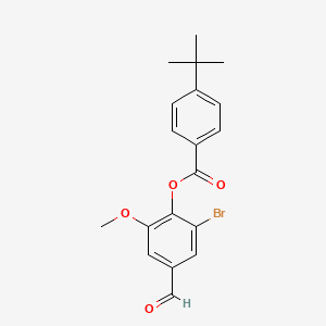 (2-Bromo-4-formyl-6-methoxyphenyl) 4-tert-butylbenzoate