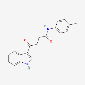 molecular formula C19H18N2O2 B3595326 4-(1H-indol-3-yl)-N-(4-methylphenyl)-4-oxobutanamide CAS No. 69971-80-8