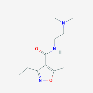 N-(2-(Dimethylamino)ethyl)-3-ethyl-5-methylisoxazole-4-carboxamide