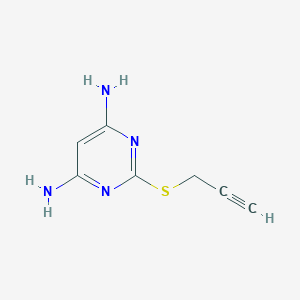 molecular formula C7H8N4S B359533 2-(丙-2-炔-1-基硫烷基)嘧啶-4,6-二胺 CAS No. 484657-87-6